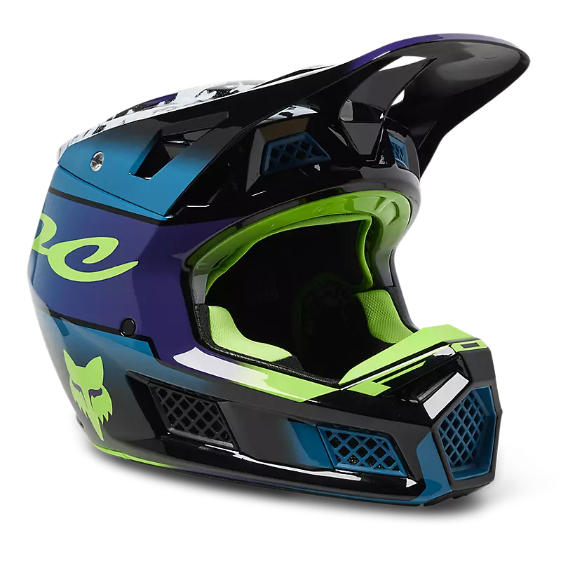 Fox Racing, Motocross Helmets,V3 RS Dkay Helmet, 29653-551