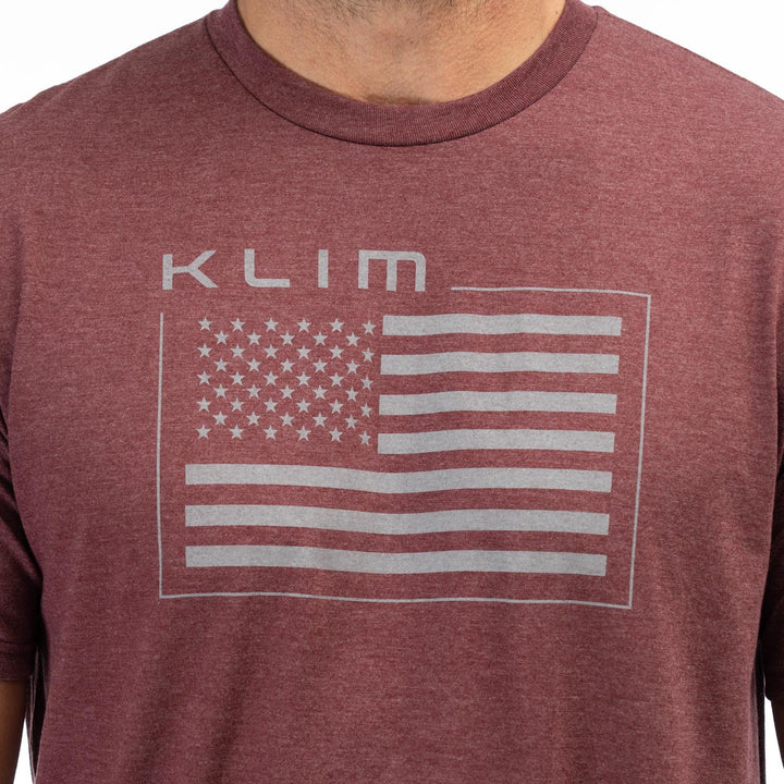 Klim,Americana T-Shirt,  Klim Patriot Klim Flag Tri-blend Tee, 3688-000