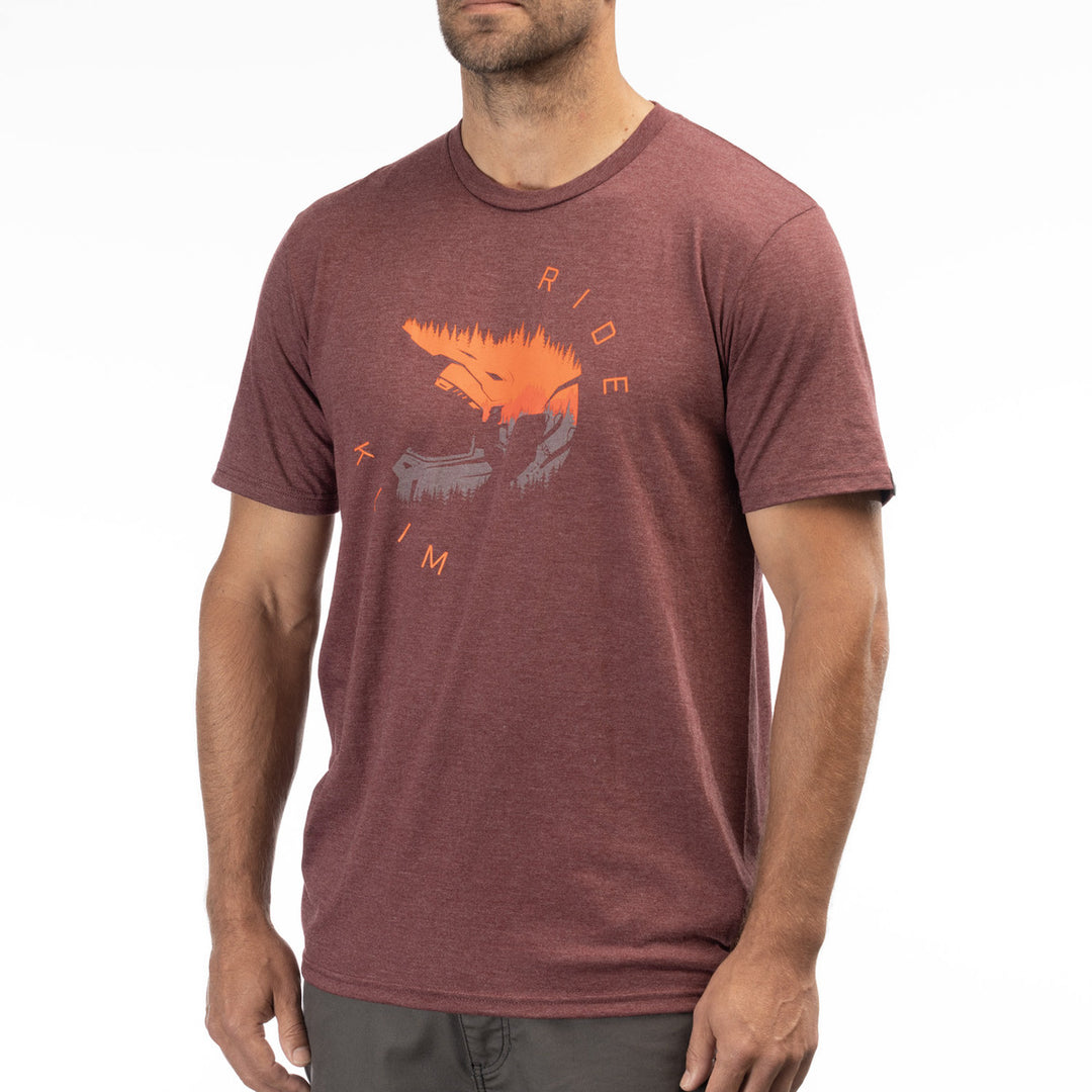 Klim, Streetwear T-Shirt, Klim Ride Tri-blend Tee, 3689-000