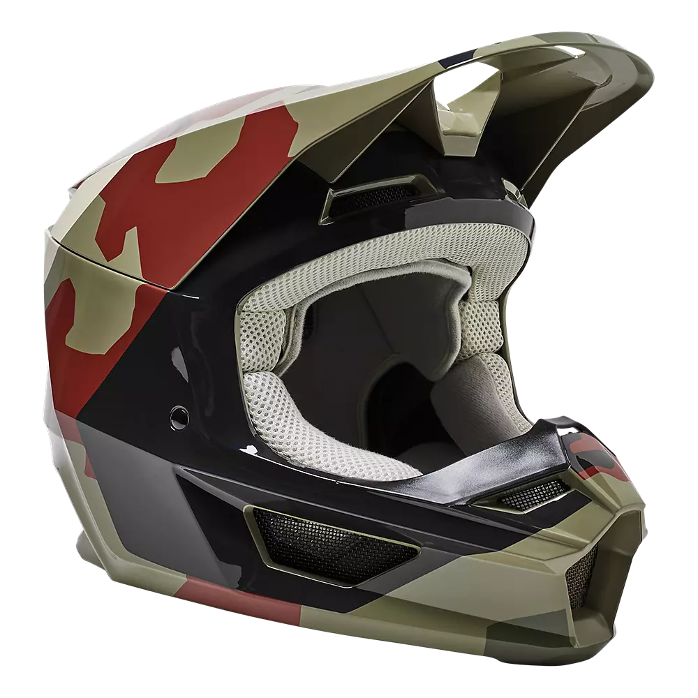 Fox Racing,Youth Motocross Helmet, Youth V1 Core Bnkr Helmet, 28813-031