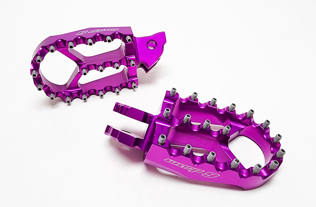 Surron Accessories,Motorcycle Foot Pegs, Foot Pegs By Warp 9, Purple