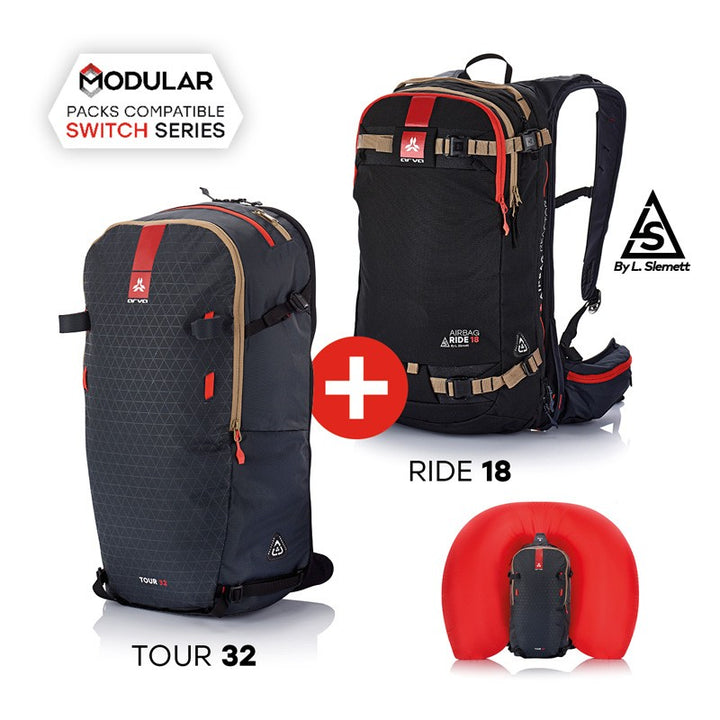 Arva, Travel Bags,Bundle Tour 32 + Ride 18 Switch Airbag, 3700507914318