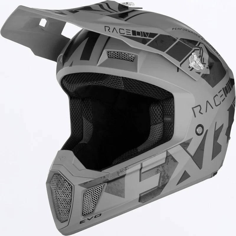 FXR Racing, Motocross Helmet, FXR Clutch Stealth Helmet,  240627