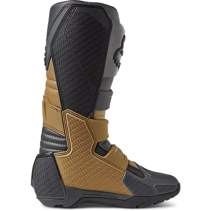 Fox Racing, Motocross Safety Boots, Comp X Off Road Boots, Dark Khaki Brown, 30078-108