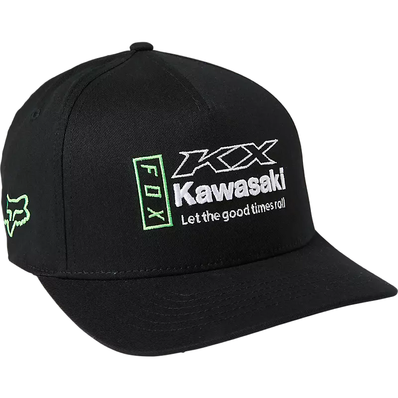 Fox Racing, Kawasaki X Fox Flexfit Hat, ATV Hat, Kawasaki Hat, Flexfit Hat's, 29012-001