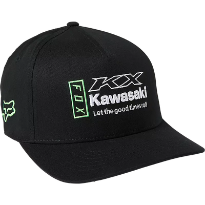 Fox Racing, Kawasaki X Fox Flexfit Hat, ATV Hat, Kawasaki Hat, Flexfit Hat's, 29012-001