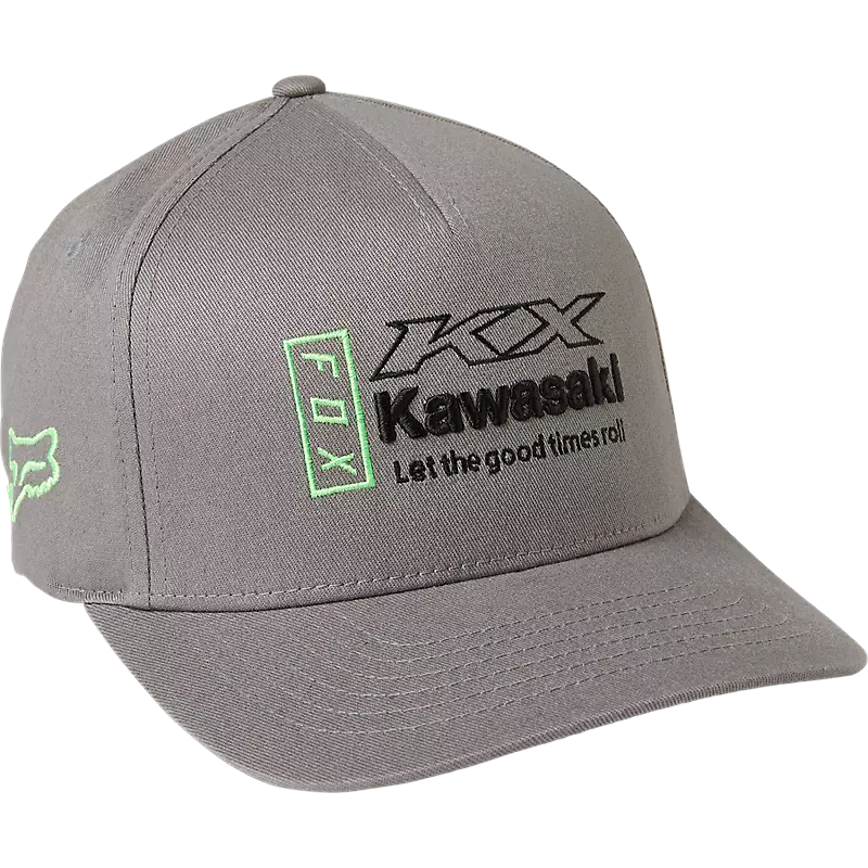 Fox Racing, Kawasaki X Fox Flexfit Hat, ATV Hat, Kawasaki Hat, Flexfit Hat's, 29012-052