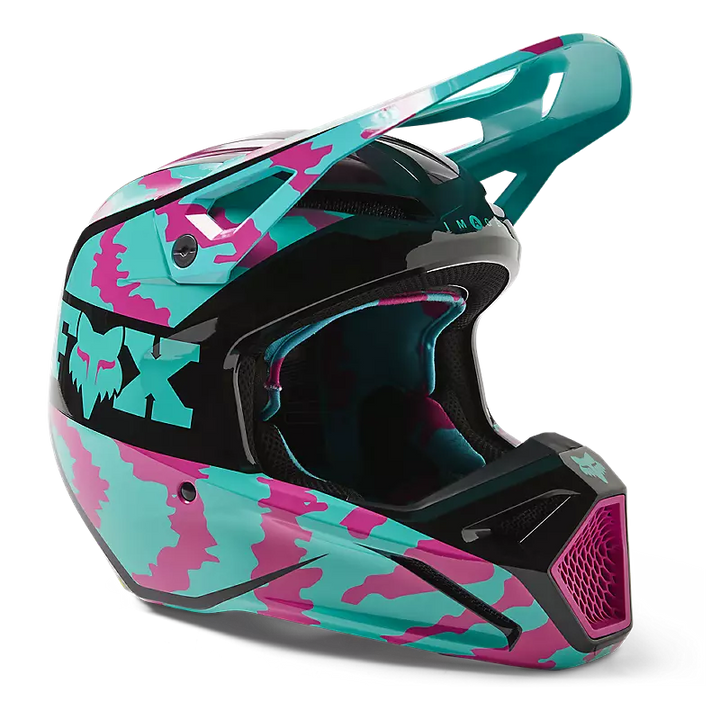 Fox Racing, Safety innovations Helmet, V1 Nuklr Helmet, 29663-176