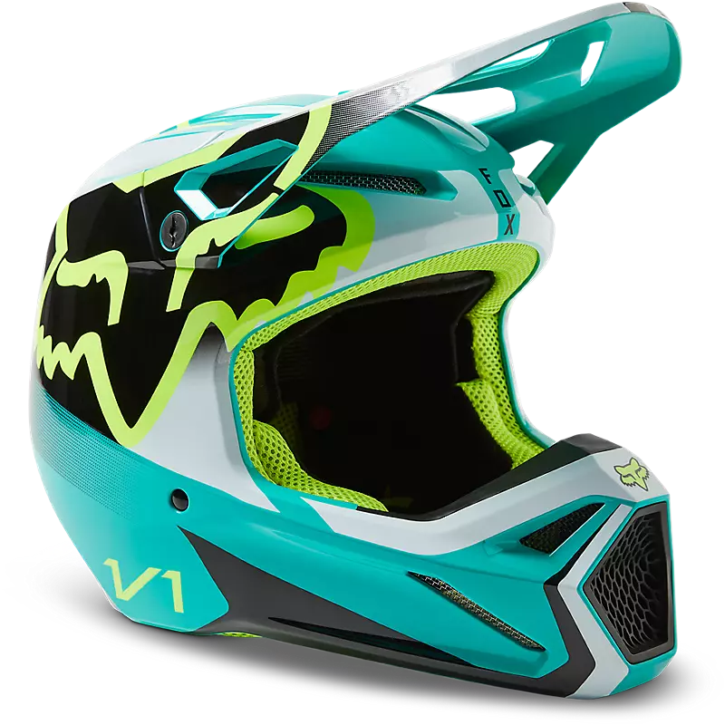 Fox Racing,Safety Gear Helmet , Youth V1 Leed Helmet,  29729-176