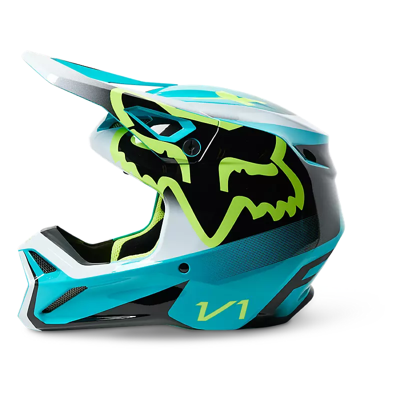 foxhound motorcycle helmet FOX Youth V1 Leed Helmet – Blown Motor by Moto United