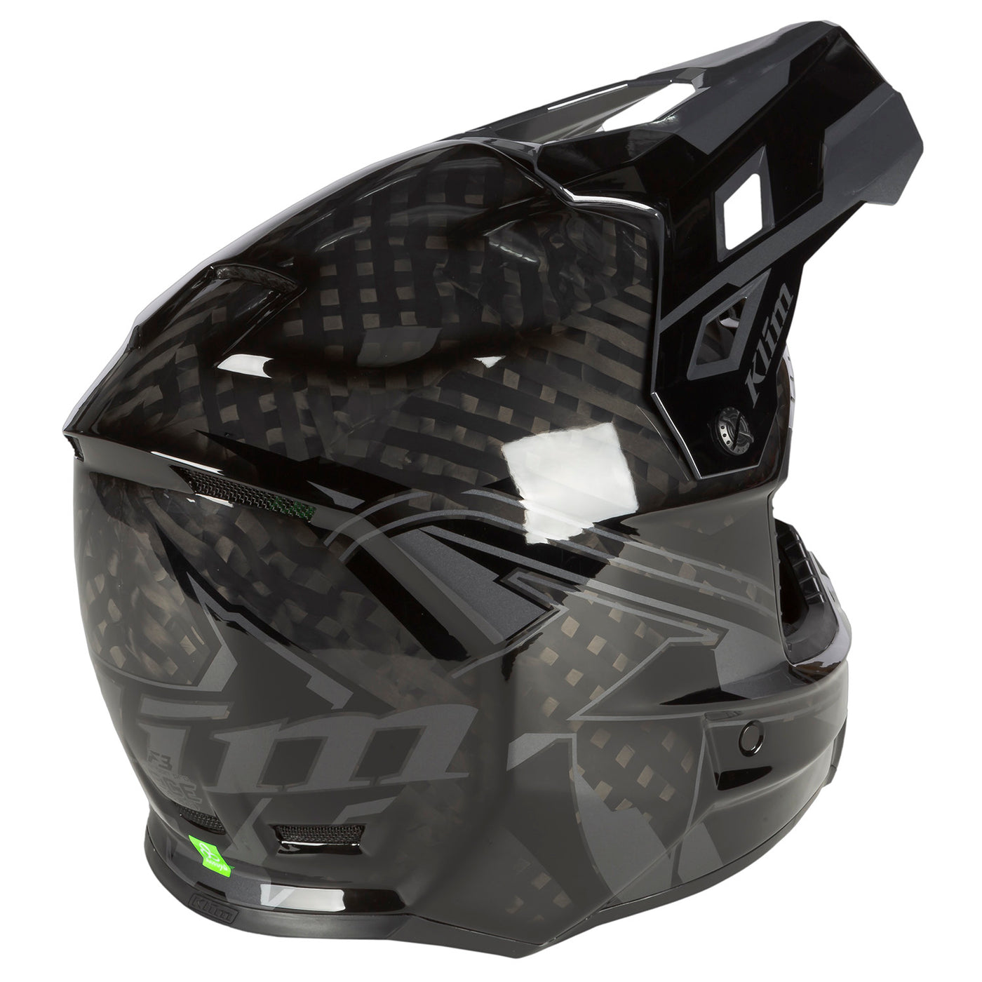 Klim, Klim F3 Carbon Pro Helmet ECE, Snow Helmets, Snowmobile Helmets, Men's Helmet, Snow Gear, 3794-000