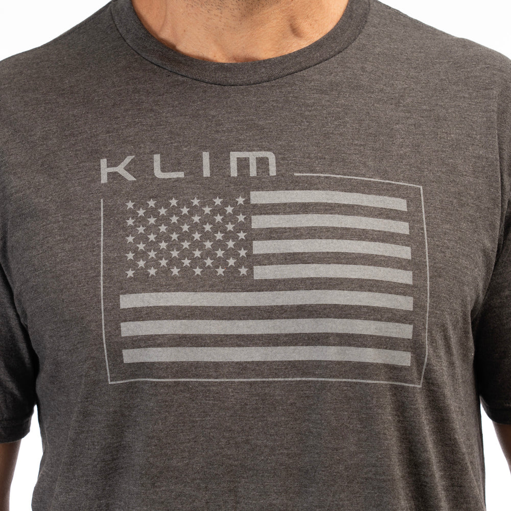 Klim,Athletic T-Shirt,  Klim Patriot Klim Flag Tri-blend Tee, 3688-000