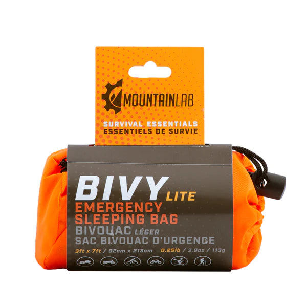 Mountain Lab, Emergency Bivy, Snow Bivy, Survival Bivy, Lite Bivy, Emergency Sleeping Bag, MTN-LAB-BVY