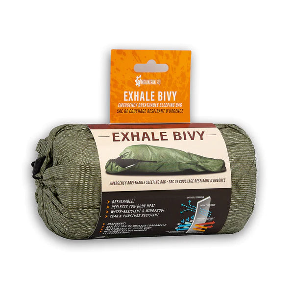MTN,Emergency signaling Bivy,Mountain Lab Exhale Breathable Bivy Emergency Sleeping Bag, ML-BVY-BR