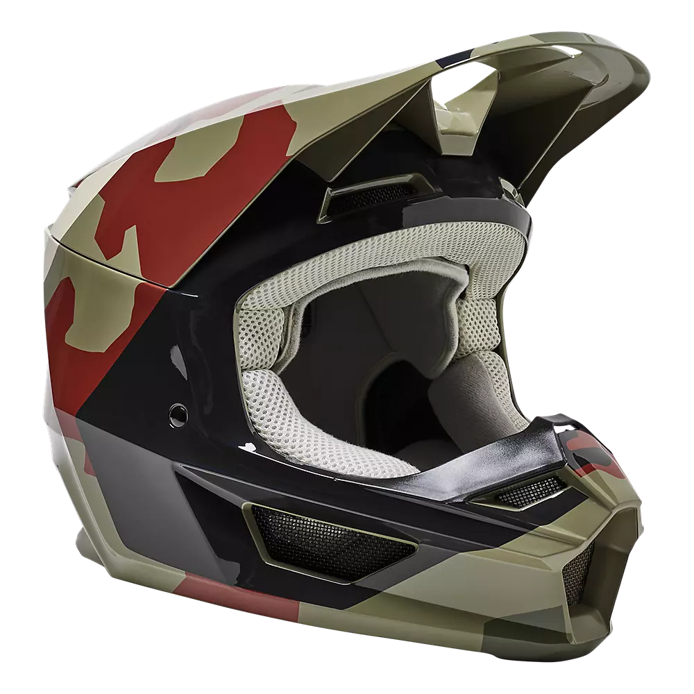 FOX Youth V1 Bnkr Helmet – Blown Motor by Moto United